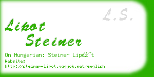 lipot steiner business card